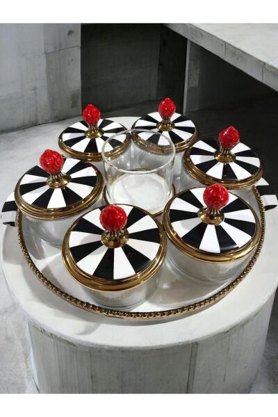 Royking Nero 8'lı Yuvarlak Kahvaltılık