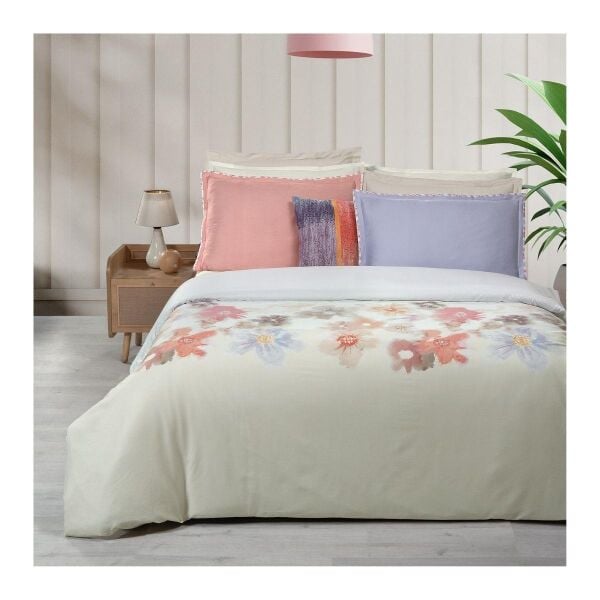 Sarev Josıane Saten Nevresim Takımı Çift Kişilik 4 Yastık