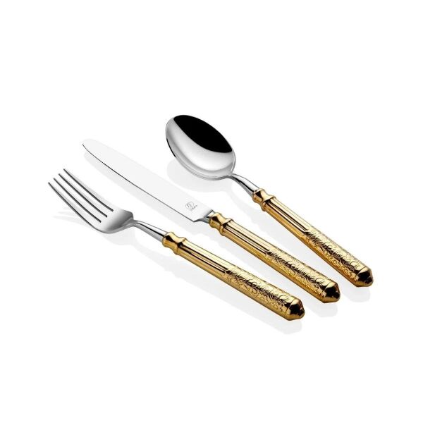 Rivadossi San Remo Gold Paslanmaz Çelik 84 Parça Çatal Bıçak Seti