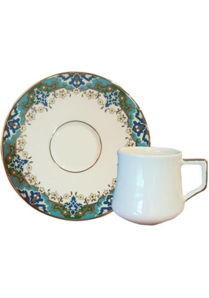 Evaliza 12'li Çini Çay Fincanı