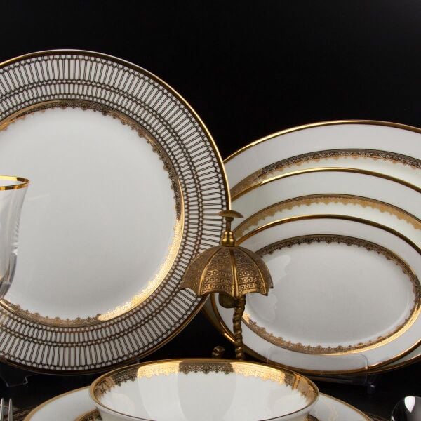Evaliza Crown Gold Kahvaltı Takımı 42 Parça