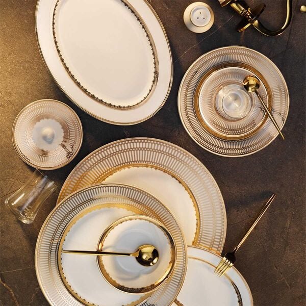 Evaliza Crown Gold Kahvaltı Takımı 42 Parça