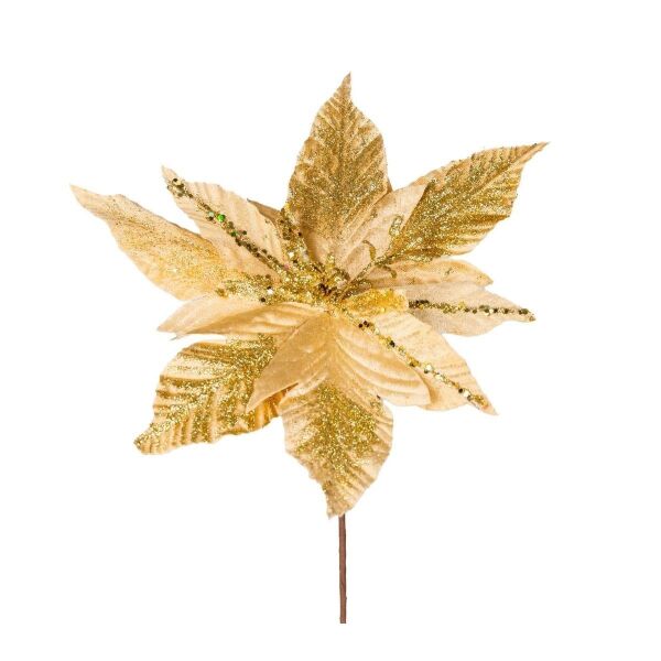 Yılbaşı Çiçeği, Gold - 30 cm