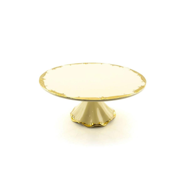 Wanelli 16103-11G Golden Rey 27 cm Ayaklı Pasta Tabak