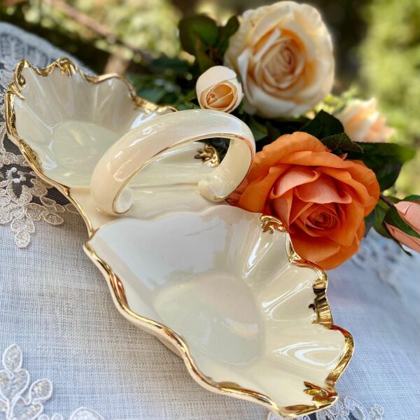 Wanelli 17742-G Golden Rey 27 cm 2 Bölmeli Tabak