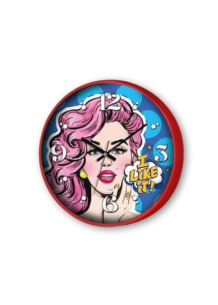 The Mia Popart Duvar Saati 30 cm