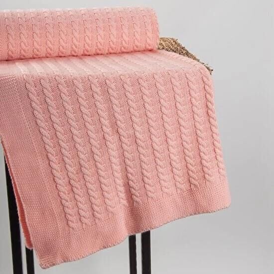 Nazik Home Funny Bebek Battaniyesi Pembe 90X90