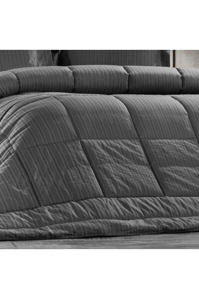 Zebra Casa Muddy Uyku Seti Gri Çift Kişilik