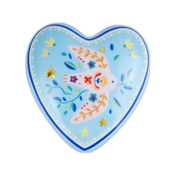 Baci Milano Mamma Mia Kuş Desenli Dekoratif Obje 12 cm x 11,5 cm x 4 cm