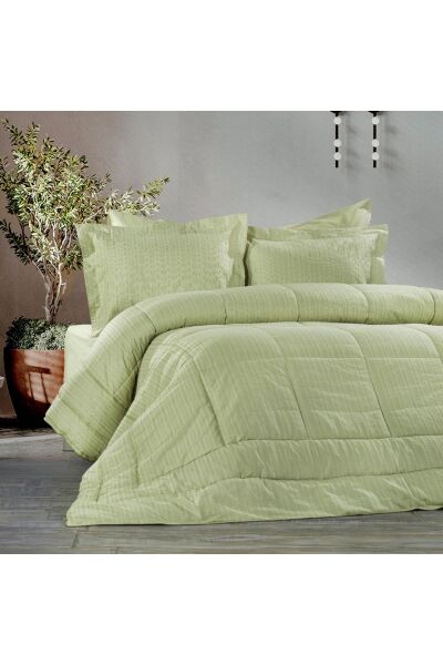 Zebra Casa Muddy Uyku Seti Yeşil Çift Kişilik