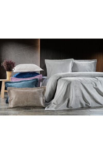 Zebra Casa Scala Yatak Örtüsü Bej Çift Kişilik