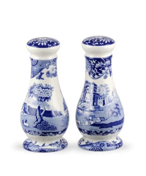 Spode Blue Italıan Tuzluk & Biberlik 16 Cm