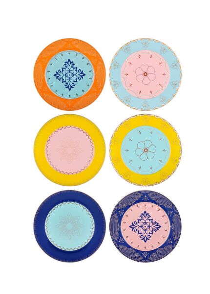 The Mia Muse Pasta Tabağı 6 Parça 21 cm