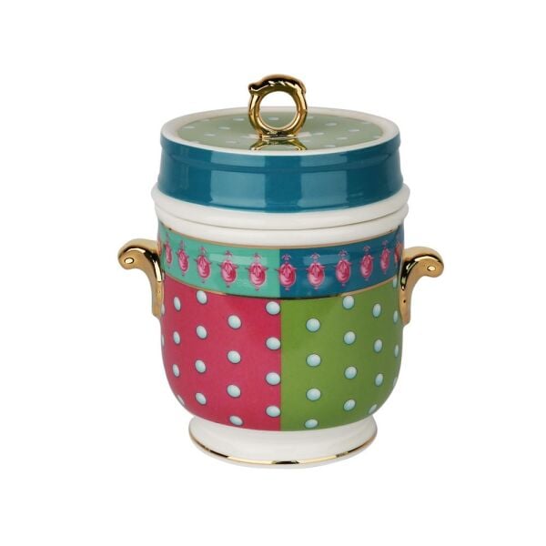 Lucky Art Estelle Bone Kulplu Kavanoz 16 cm