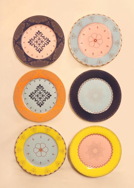 The Mia Muse Servis Tabağı 6 Parça 27 cm