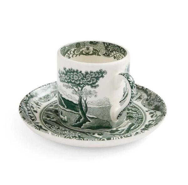 Spode Green Italıan Kahve Fincan+Tabağı