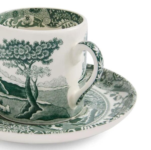 Spode Green Italıan Kahve Fincan+Tabağı