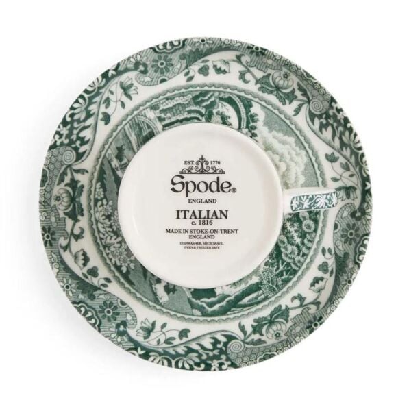 Spode Green Italıan Kahve Fincan+Tabağı