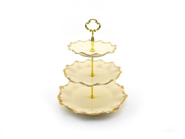 Wanelli 17674-13G Golden Rey 32 cm 3 Katlı Kurabiyelik