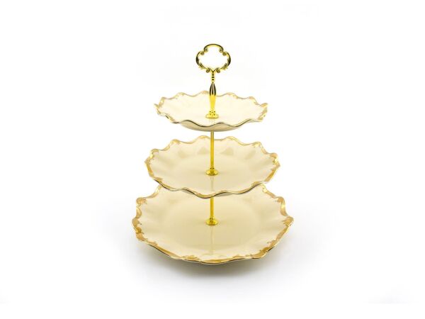 Wanelli 17674-13G Golden Rey 32 cm 3 Katlı Kurabiyelik