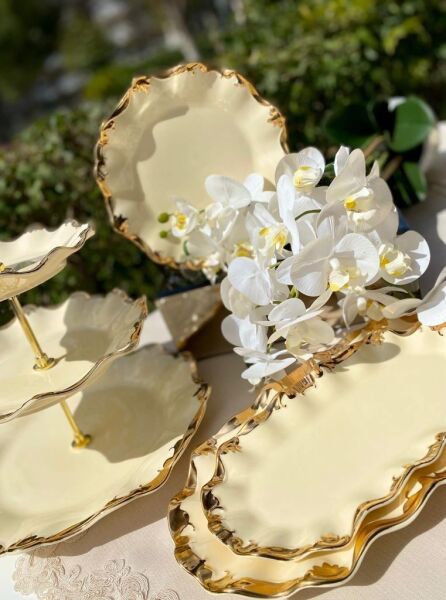 Wanelli 17674-13G Golden Rey 32 cm 3 Katlı Kurabiyelik