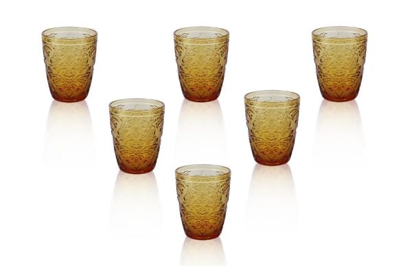 Lucky Art Viola 6'lı Cam Su Bardağı Seti