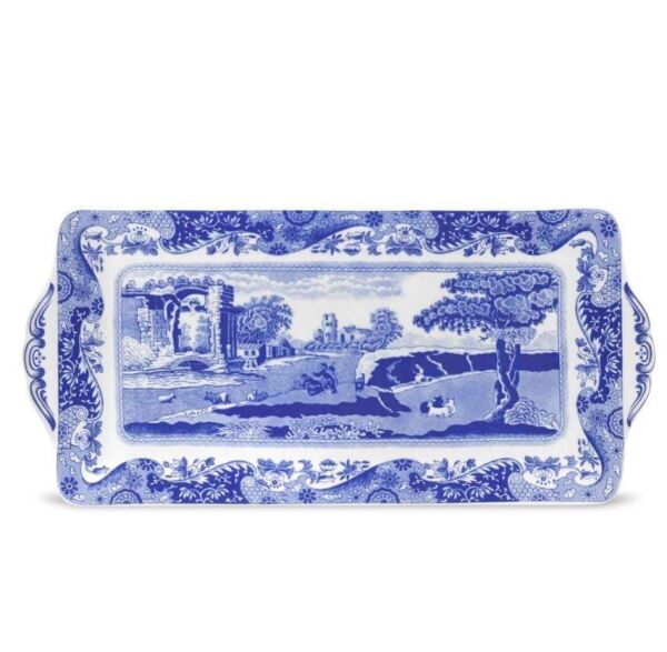 Spode Blue Italıan Sandwich Tepsi 33 Cm