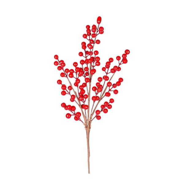 Yılbaşı Süsü Pike Berry Kokina Kırmızı 48 Cm.