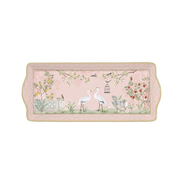 Easy Life Jardin de Reves Porselen Kek Servis 35 cm x 15 cm