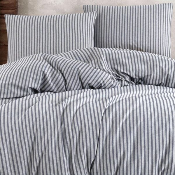 Nazik Home Ruby Ekolojik Nevresim Takımı Lacivert Çift Kişilik