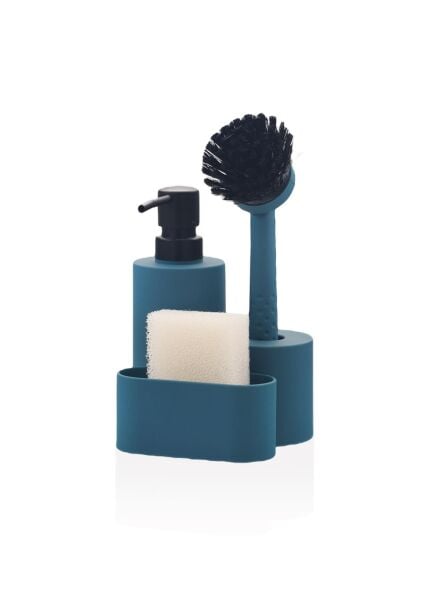 The Mia Round Sıvı Sabunluk Seti Mavi