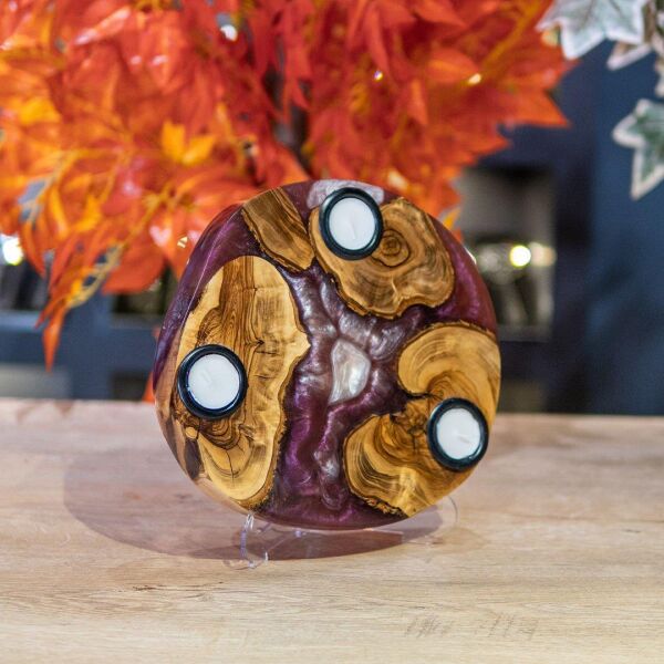 Biosy Mumluk Epoksili  Ebat 3 D Mürdüm