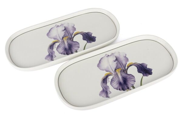 Mikasa Moor Art Of Botanica Lila 2li Oval Tabak 35x15cm