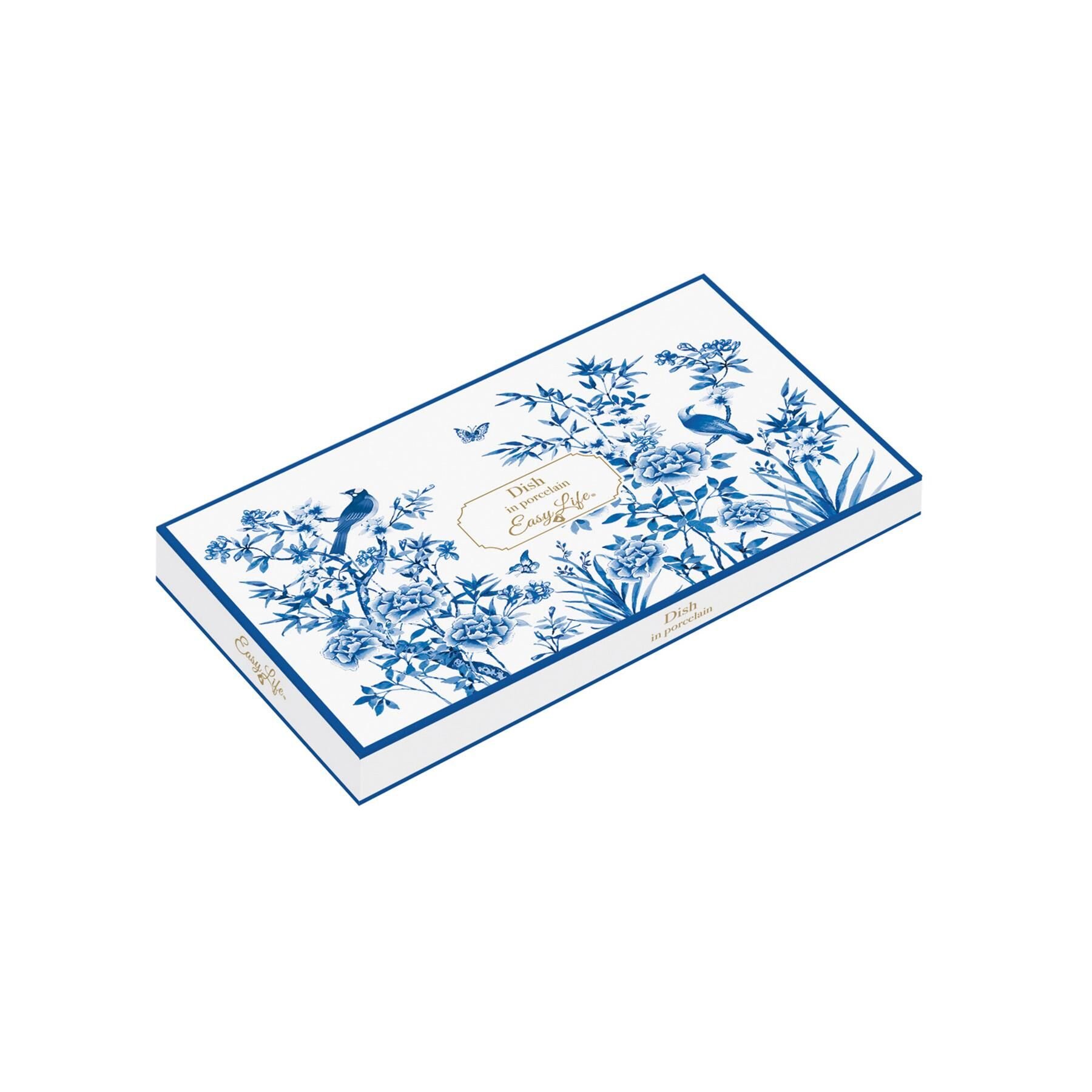 Easy Life Paradise Garden Porselen Dikdörtgen Tabak 20cm x 13cm