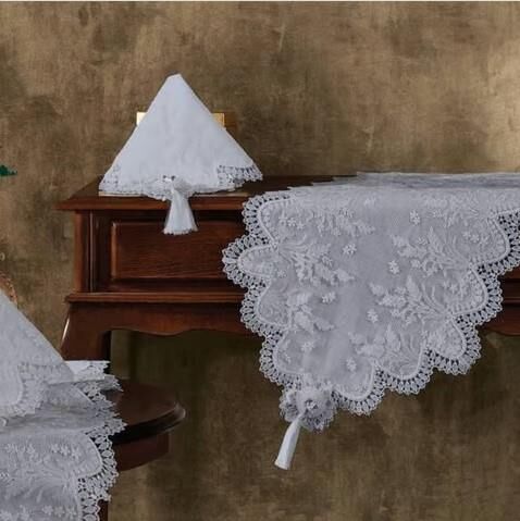 Nazik Home Clara Dantelli Leke Tutmaz 5 Parça Salon Oda Takımı Gri Standart