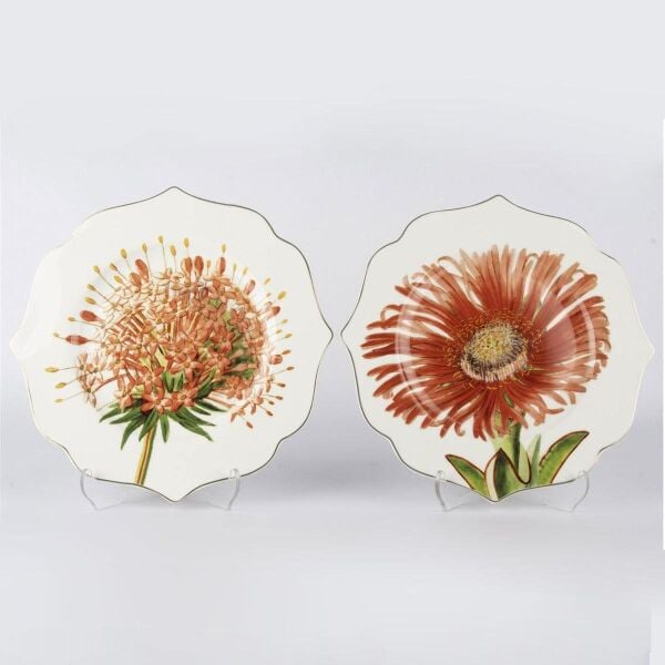 Mikasa Moor Art Of Botanica Kırmızı 2li Tatlı Tabağı 21cm