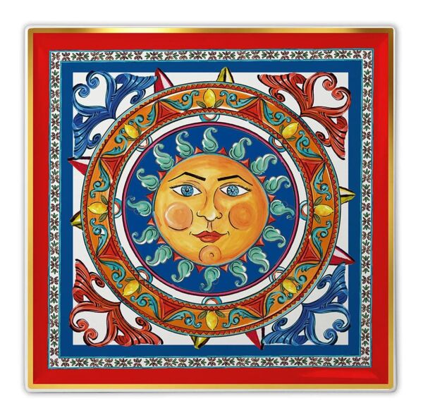 Baci Milano Sole Mio Kare Tepsi Porselen 11x11 cm