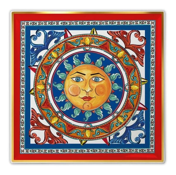 Baci Milano Sole Mio Kare Tepsi Porselen 11x11 cm