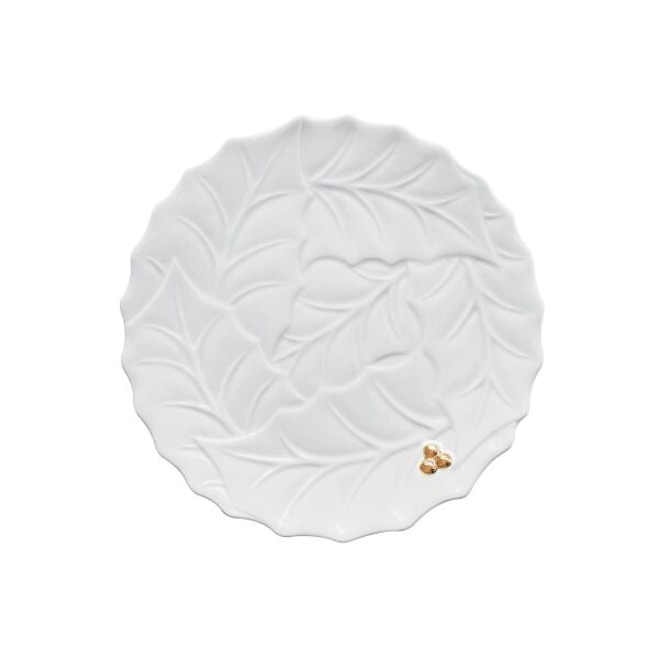 Easy Life Holly & Berries Porselen Pasta Tabağı 20,0cm - Beyaz