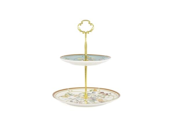 Mikasa Moor Gardenia Luxe 2 katlı Servis Standı 20x16x27cm