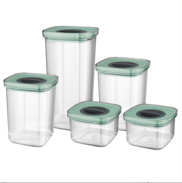 Berghoff 3950129 Leo 5 Parça Kilitli Silikon Kavanoz Seti