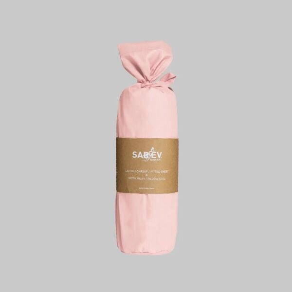 Sarev Fitted Çarşaf Seti Ranforce Tek Kişilik-Pembe