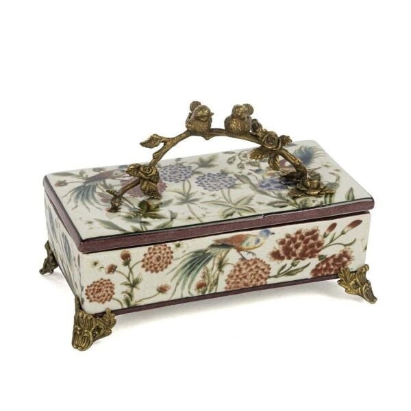 Mikasa Moor Kuş Desenli Takı Kutusu 19x12cm