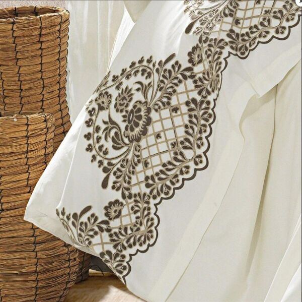 Nazik Home Monza Pamuk Saten Nevresim Takımı Vizon Çift Kişilik