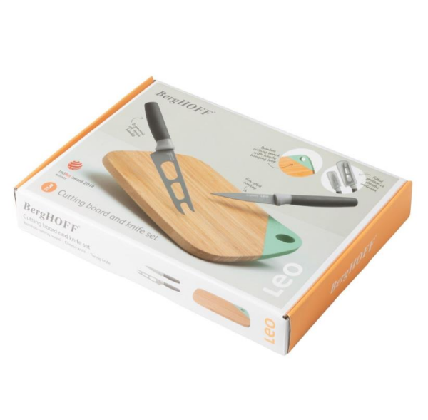 Berghoff Leo Bambu Kesme Tahtası ve 2 Parça Bıçak Seti