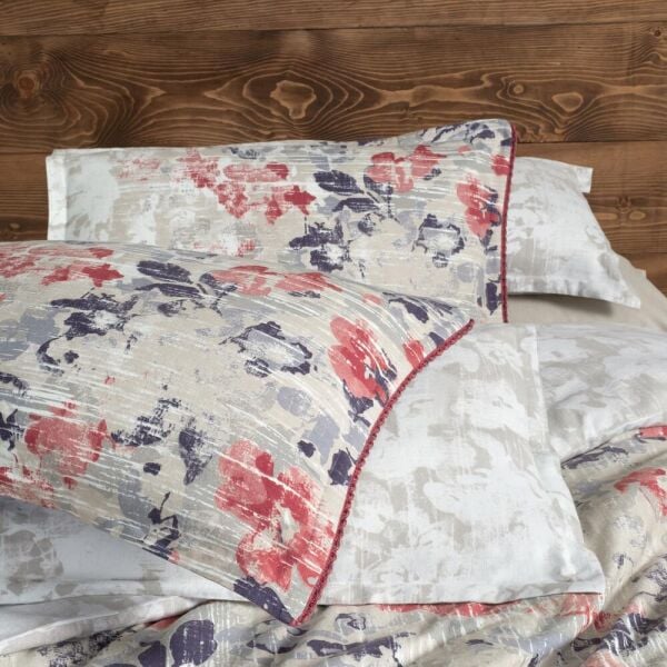 Sarev  Margaret Flanel Nevresim Takımı Tek Kişilik 1 Yastık Pembe