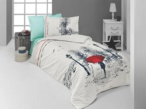 Sarev Old City Fancy Poplin Nevresim Takımı Çift Kişilik 2Yastık