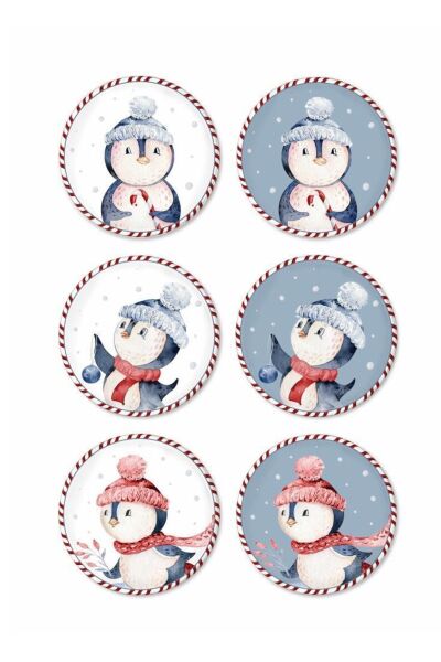 The Mia Penguin Pasta Tabağı 6'lı Seti 19 cm