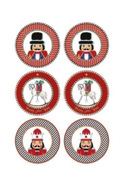 The Mia Nutcracker Pasta Tabağı 6'lı Seti 19 cm