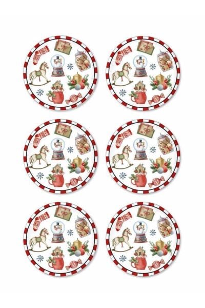 The Mia Globe Pasta Tabağı 6'lı Seti 19 cm